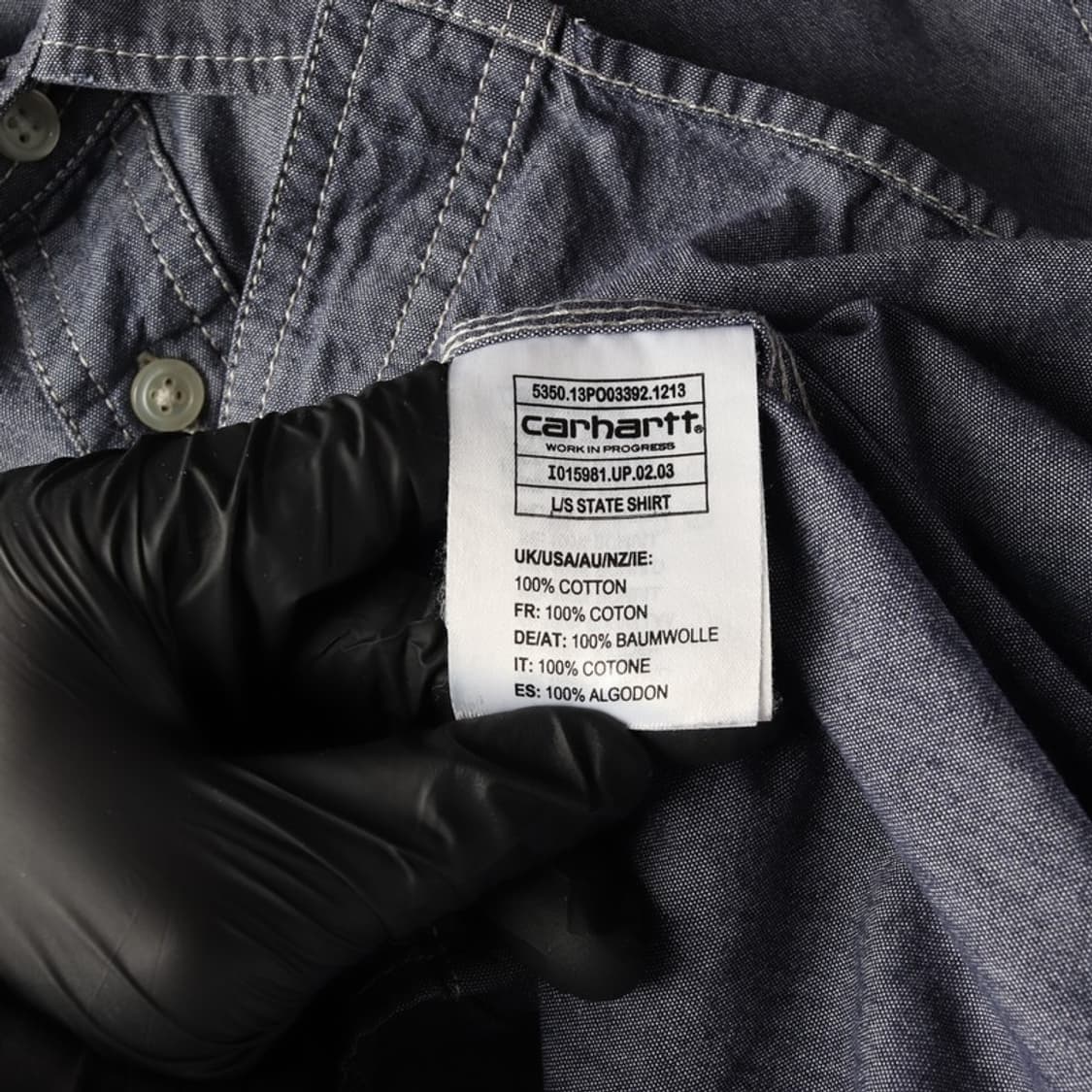 칼하트 WIP L/S 스테이트 셔츠 네이비 S 상품이미지7