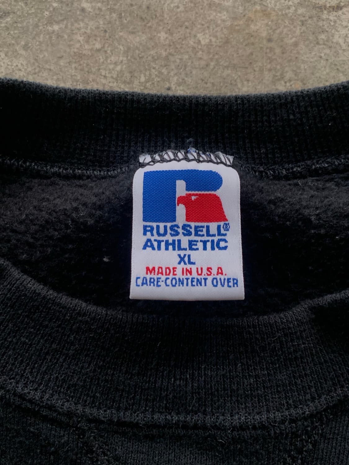 90s 러셀 애슬레틱 튜블러 스웻셔츠 블랙 상품이미지2