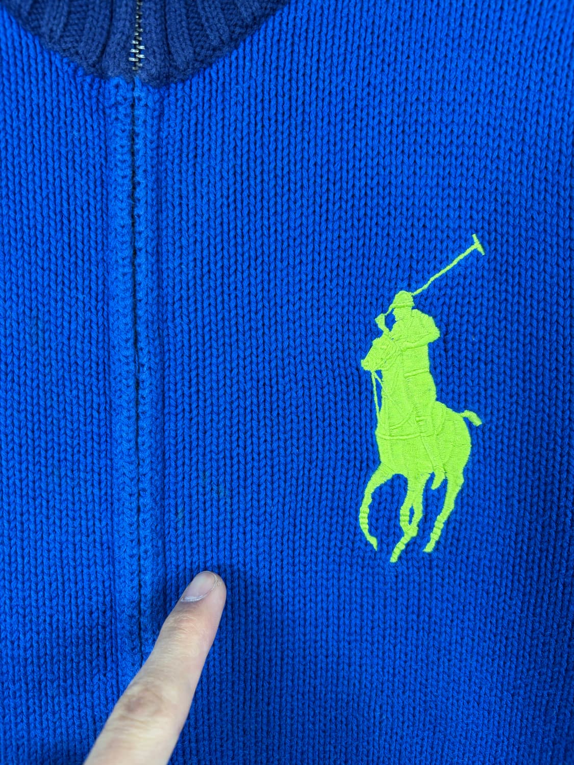 a193) 폴로랄프로렌 빅포니 니트집업 상품이미지4