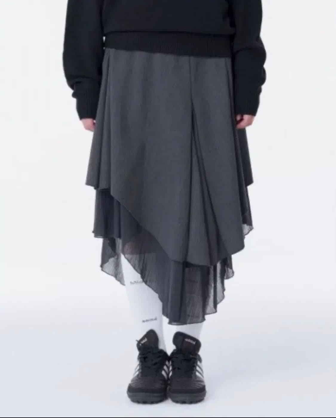 미세키서울 Unbalanced layered skirt 상품이미지1