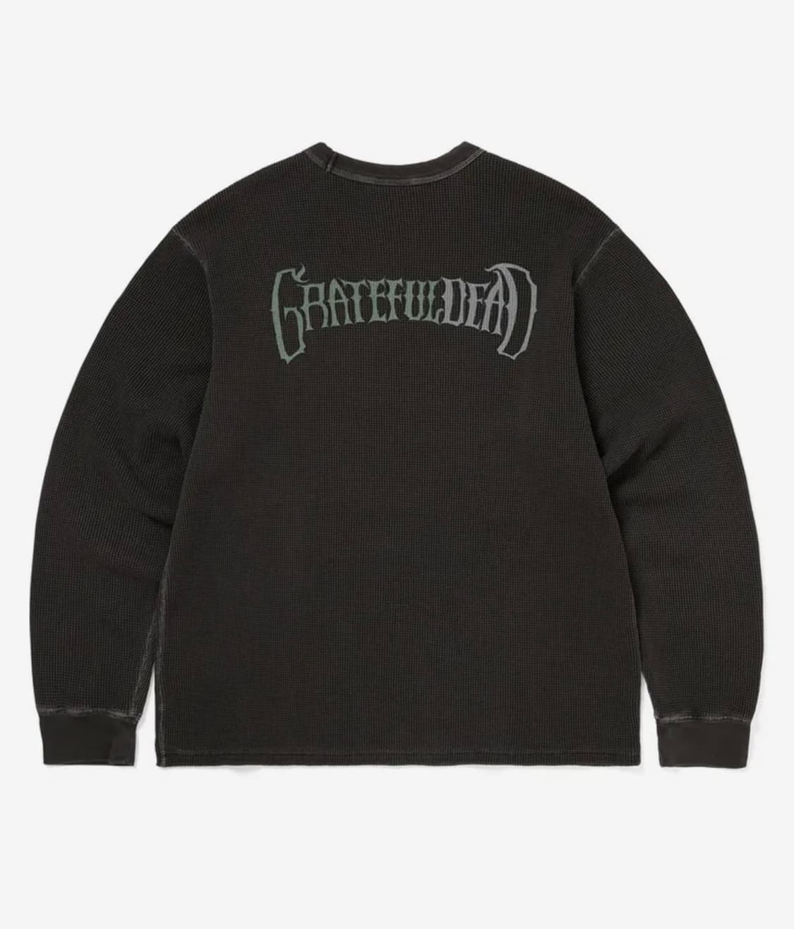 GD Overdyed Waffle L/S Off Black 상품이미지2