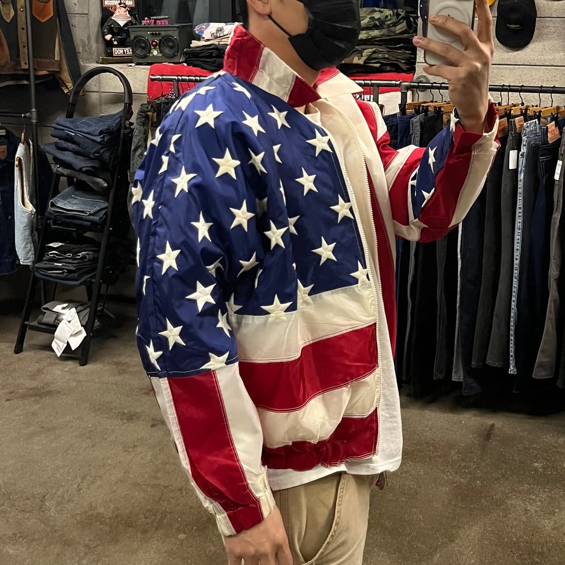 90s 빈티지 성조기 자켓 (105-110) 상품이미지9