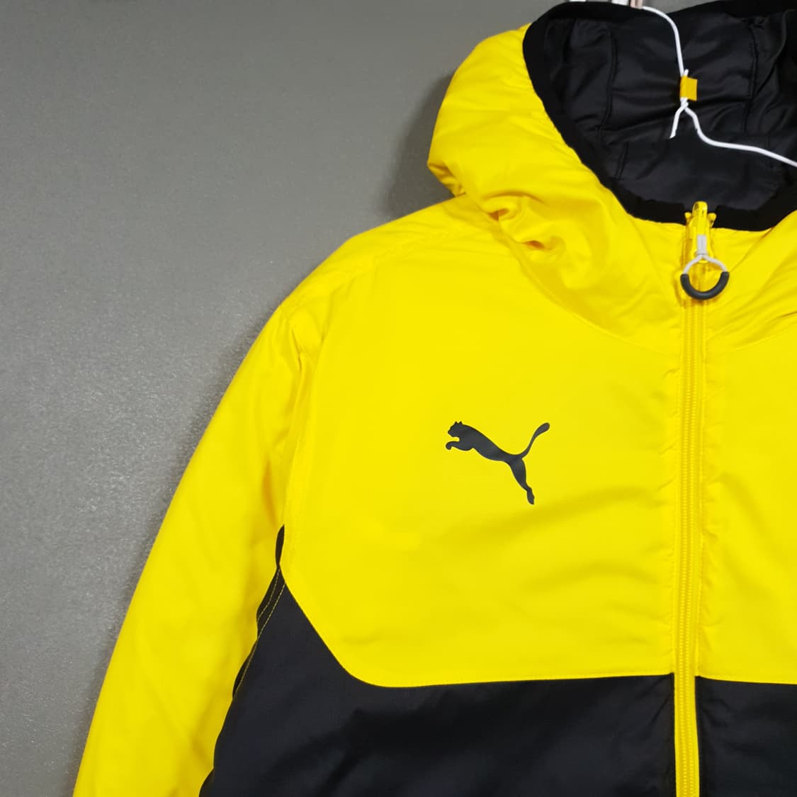 실측 M) 퓨마 도르트문트 리버서블 투웨이 경량 패딩 점퍼 자켓 블록코어 상품이미지5