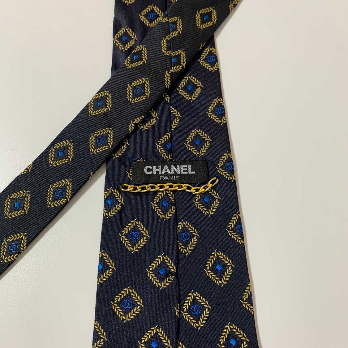 샤넬(CHANEL) 명품 클래식 정장넥타이 모노그램 A+등급 9.7cm 상품이미지4