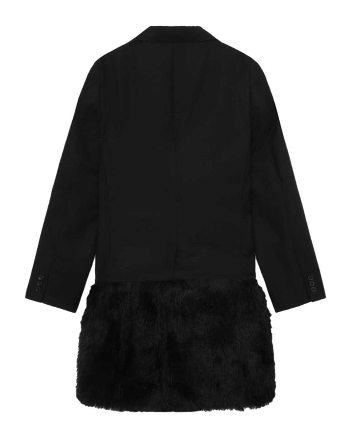 새상품 꼼데가르송 옴므플러스 퍼 롱블레이져 S 상품이미지3