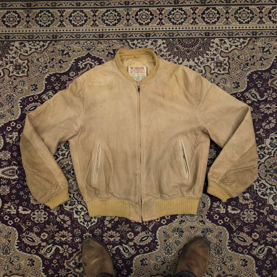 60s 맥그리거 스웨이드 레더 자켓 42 사이즈 상품이미지1