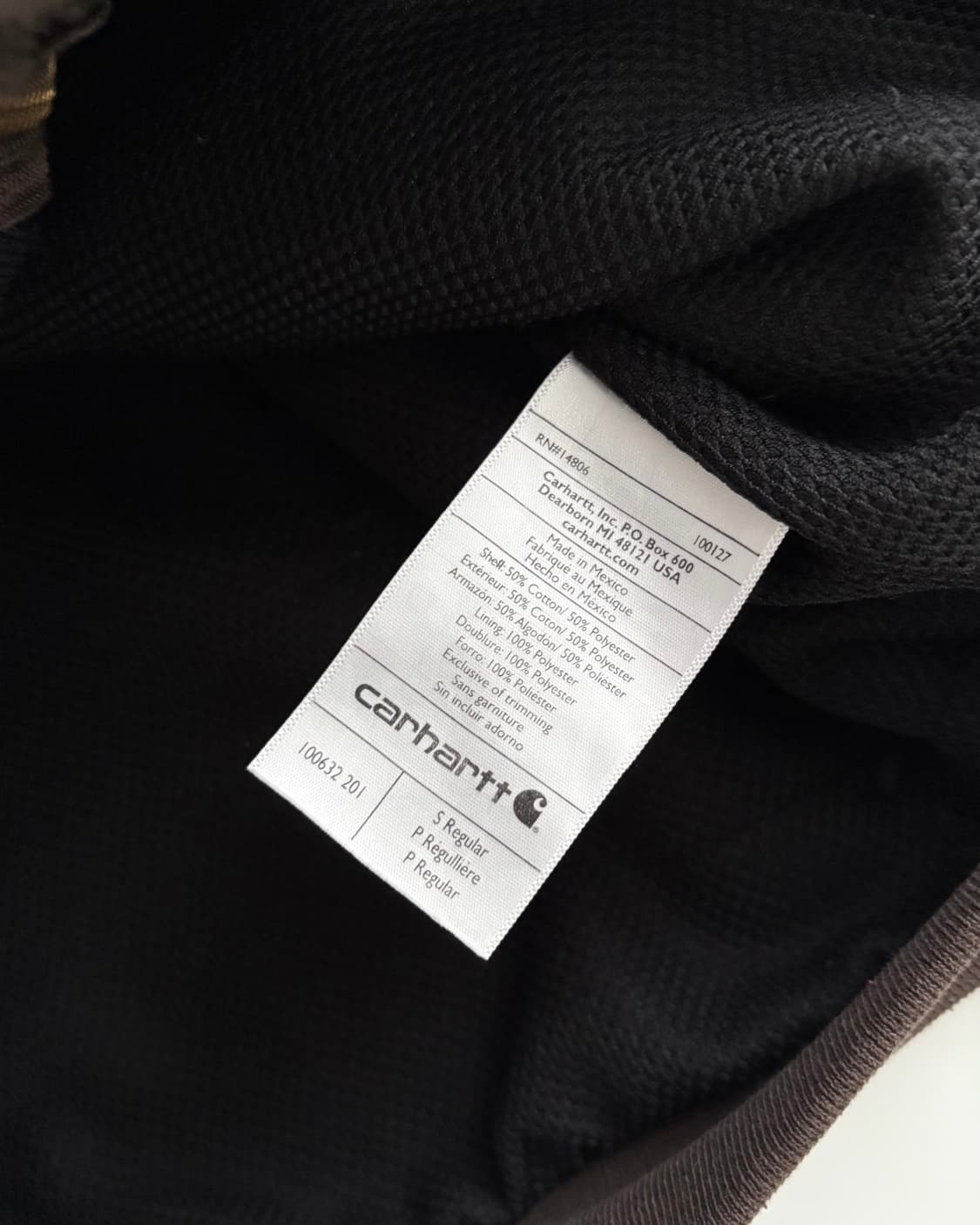 Carhartt 칼하트 초코브라운컬러 써멀 후드집업 상품이미지7
