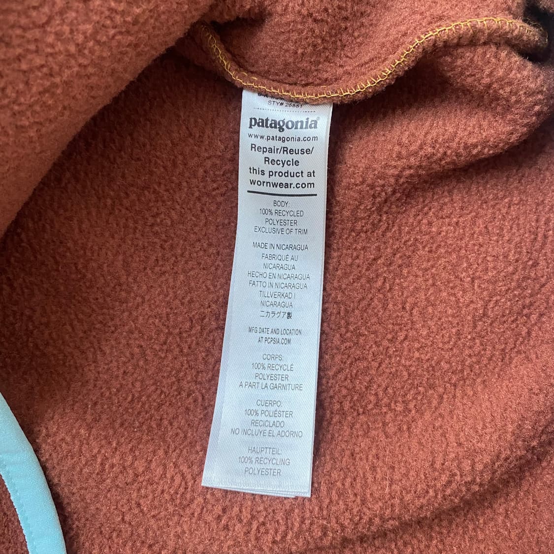파타고니아 신칠라 풀오버 맨즈 S 상품이미지7