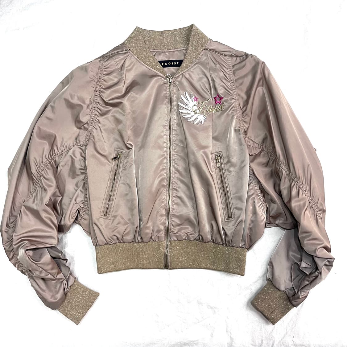 에고이스트 금장 갸루 봄버 자켓 상품이미지2