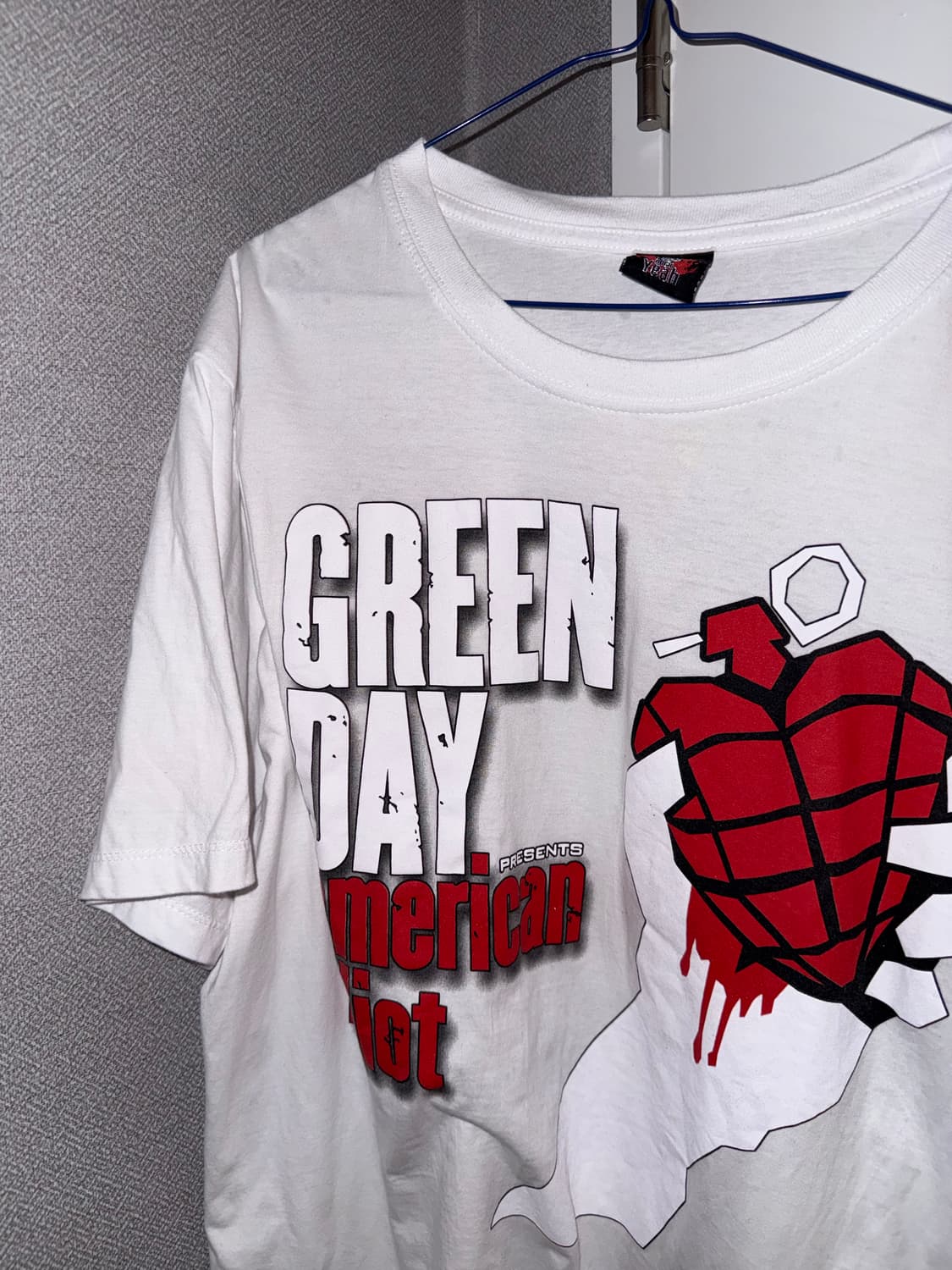Greenday American Idiot 락 밴 흰색반팔 상품이미지2