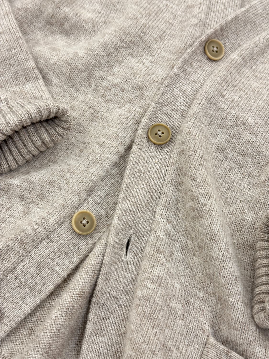 [1회착용] 무인양품 양모100% 워셔블 니트 가디건 베이지 상품이미지2