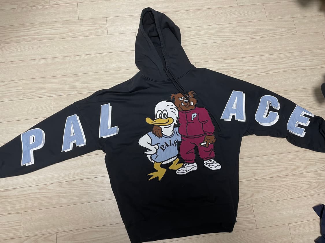 팔라스 Dog and Duck Drop Shoulder 후드 블랙 XL 상품이미지1