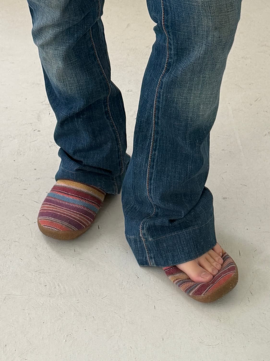 일본빈티지 y2k 로우라이즈 부츠컷 데님 상품이미지5