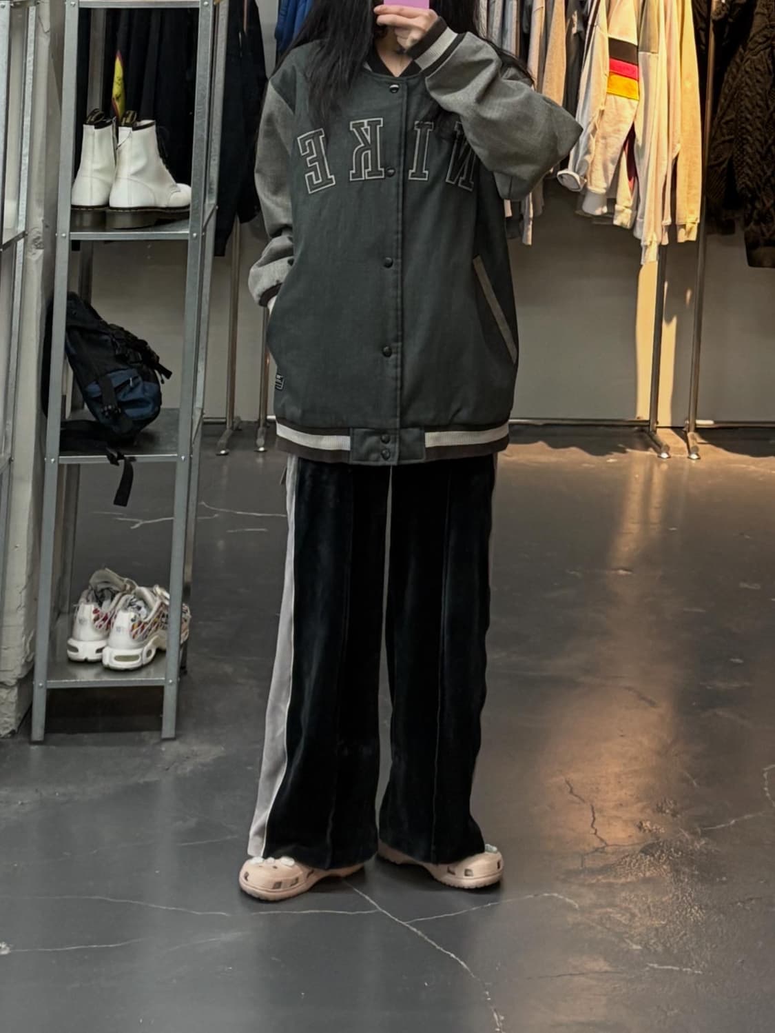 나이키 올드스쿨 빅로고 바시티자켓 A2920 상품이미지1