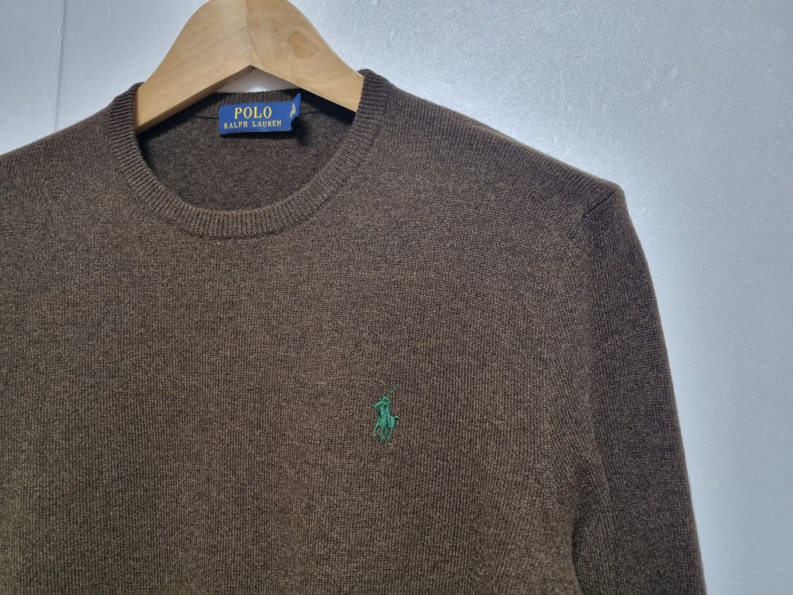 남성 폴로 POLO 울 WOOL 모 긴팔 니트 스웨터 브라운 갈색 상품이미지5