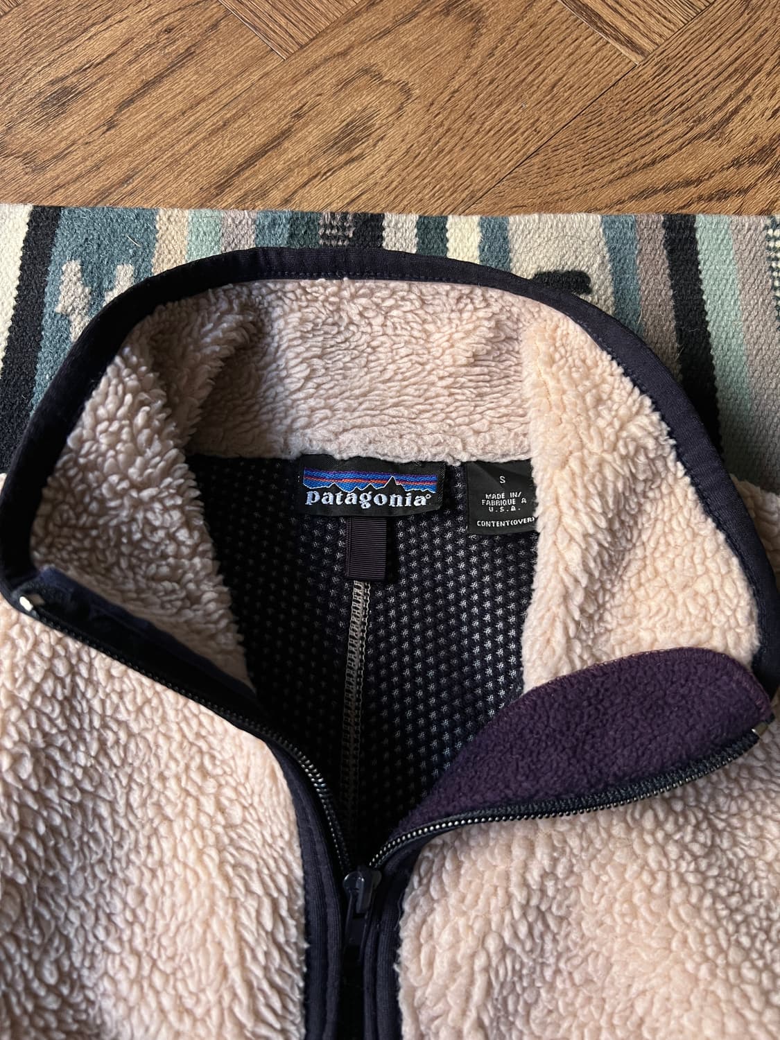 [S]파타고니아 Made in USA 화이트 플리스 자켓 상품이미지2