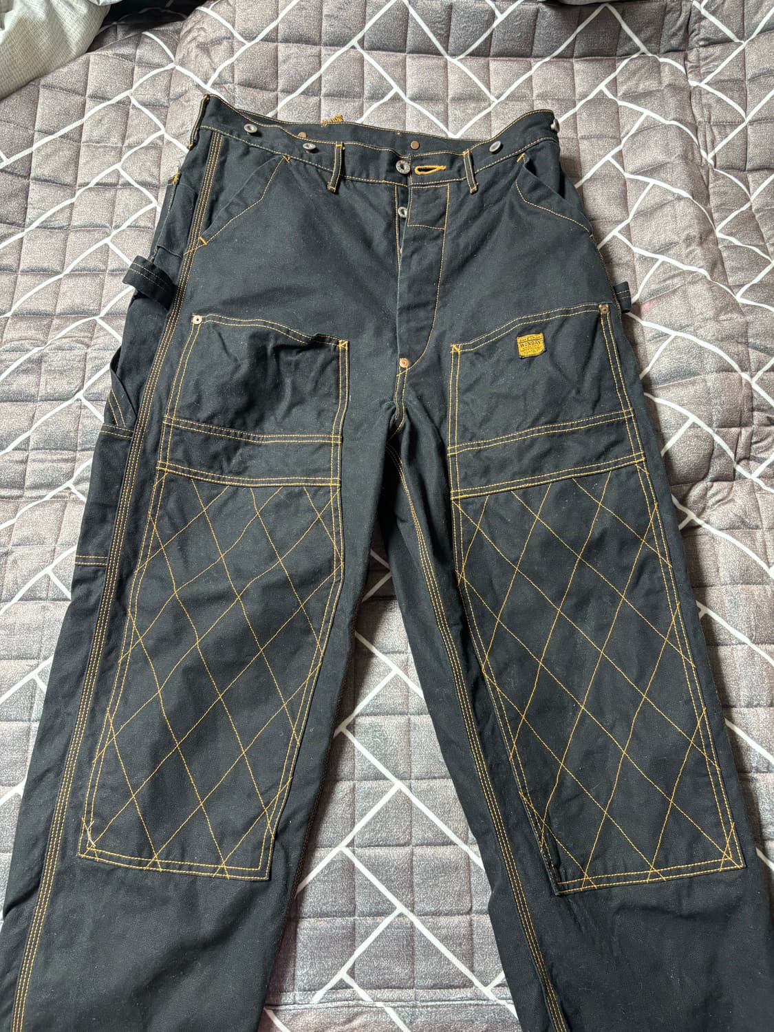 캐피탈 럼버 팬츠 블랙 상품이미지1