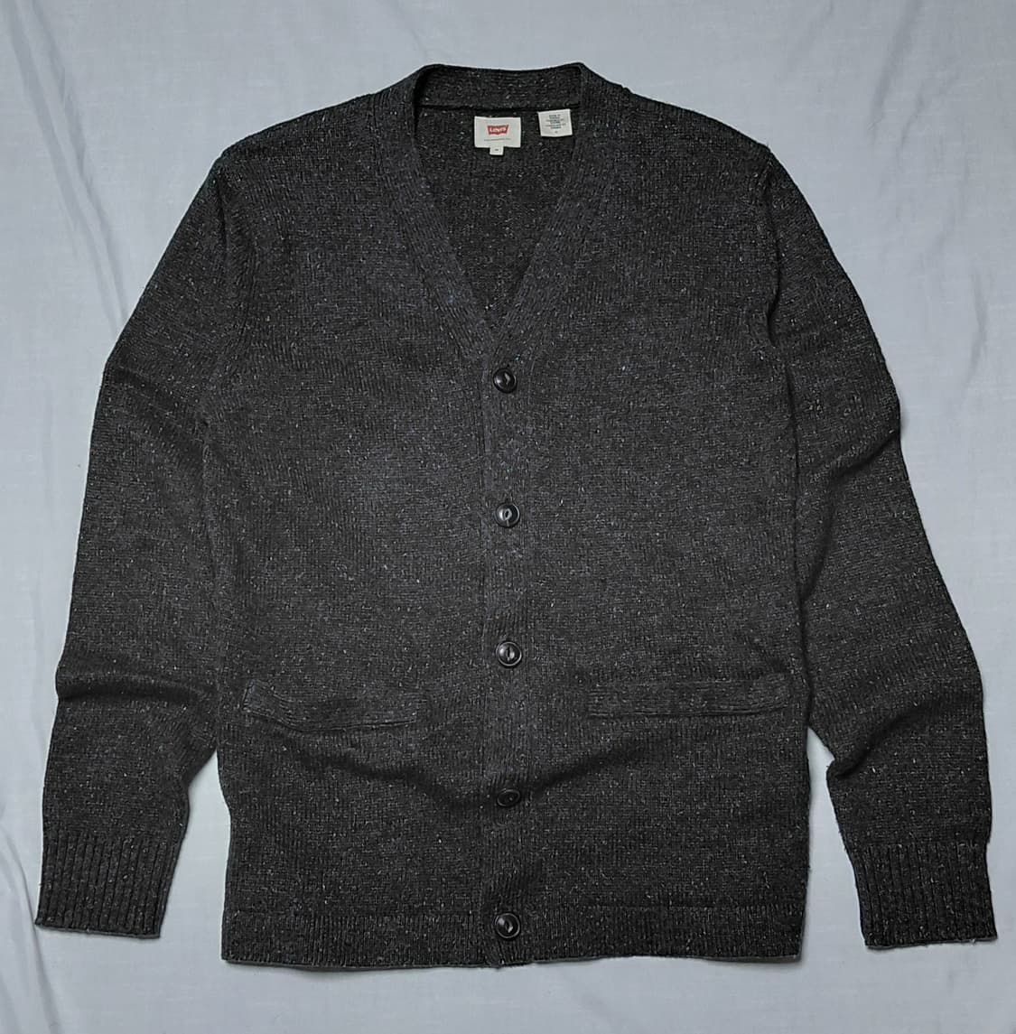 리바이스(Levi's) 정품 네프 니트 가디건 - 차콜 그레이 (M) 상품이미지1
