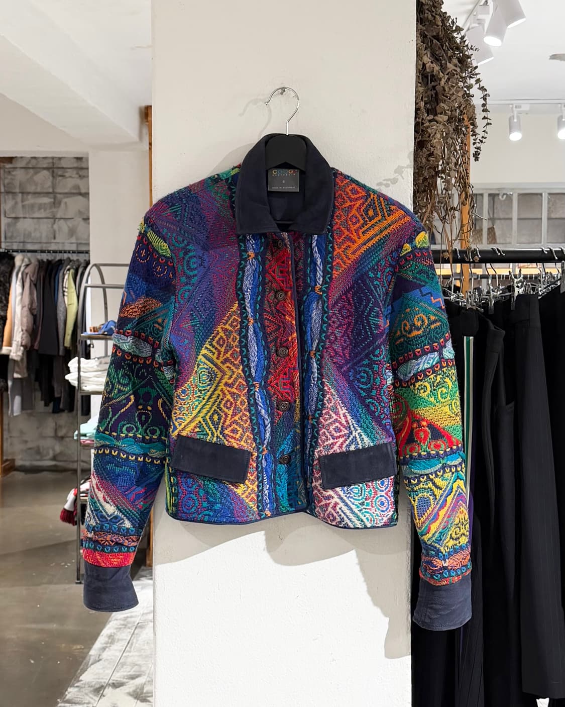 쿠지 멀티컬러 3D 니트 자켓 상품이미지1