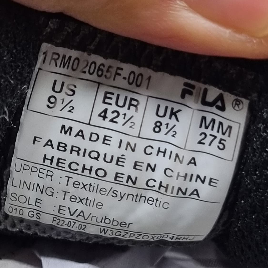 휠라 볼트 남성운동화 275 상품이미지6