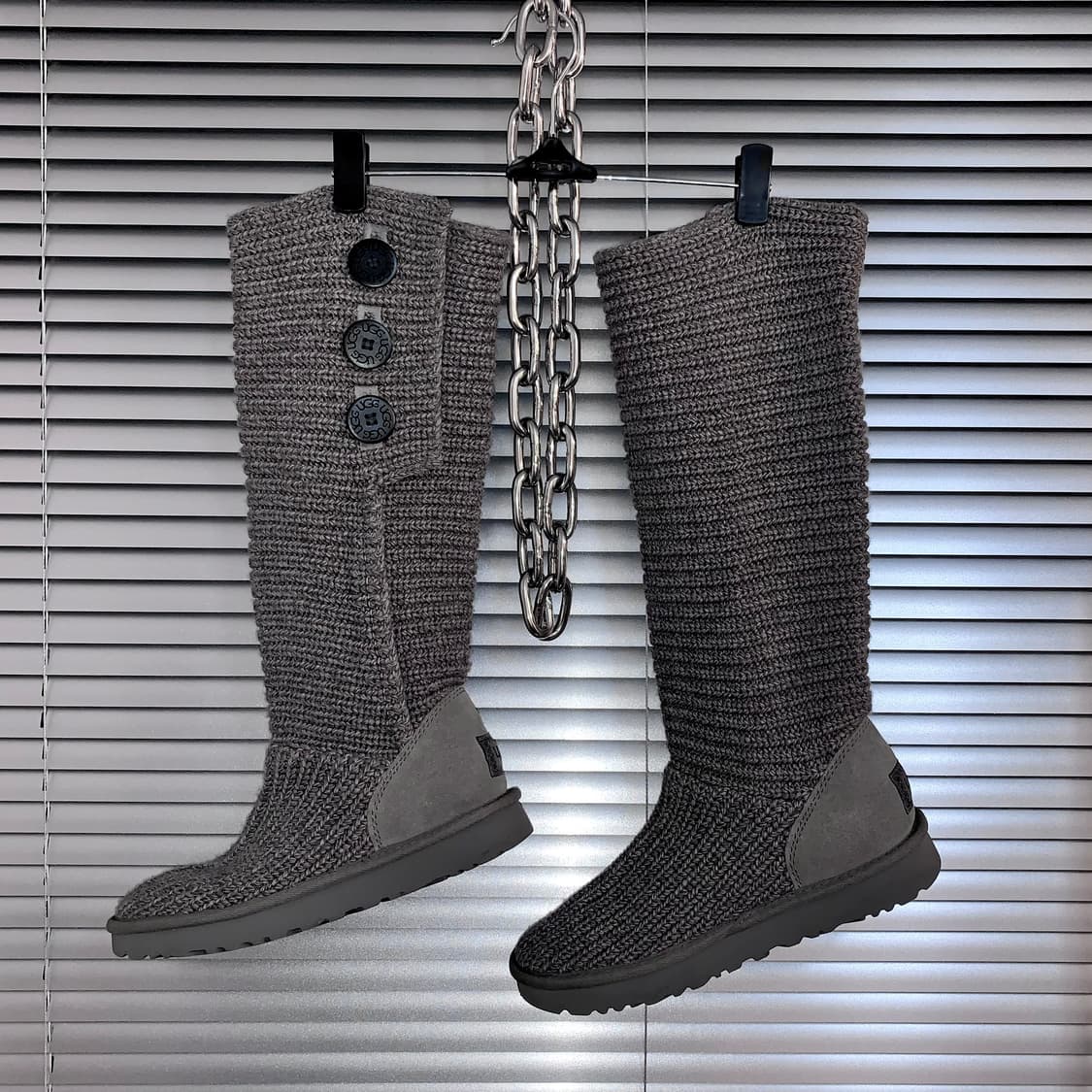 2000s Y2K 니트 카디 어그 부츠 상품이미지3