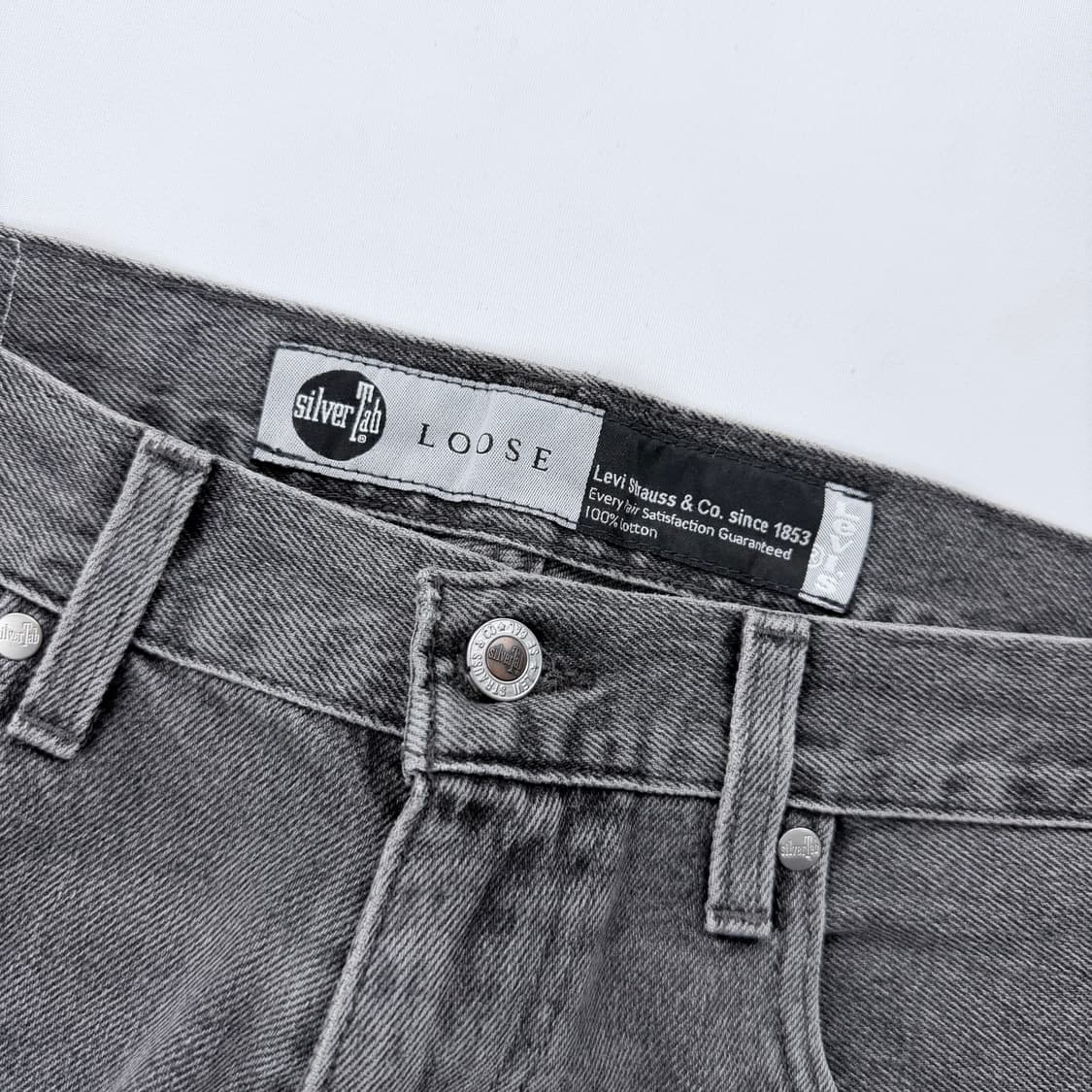 리바이스 실버탭 루즈핏 흑청데님(30x32) 상품이미지4
