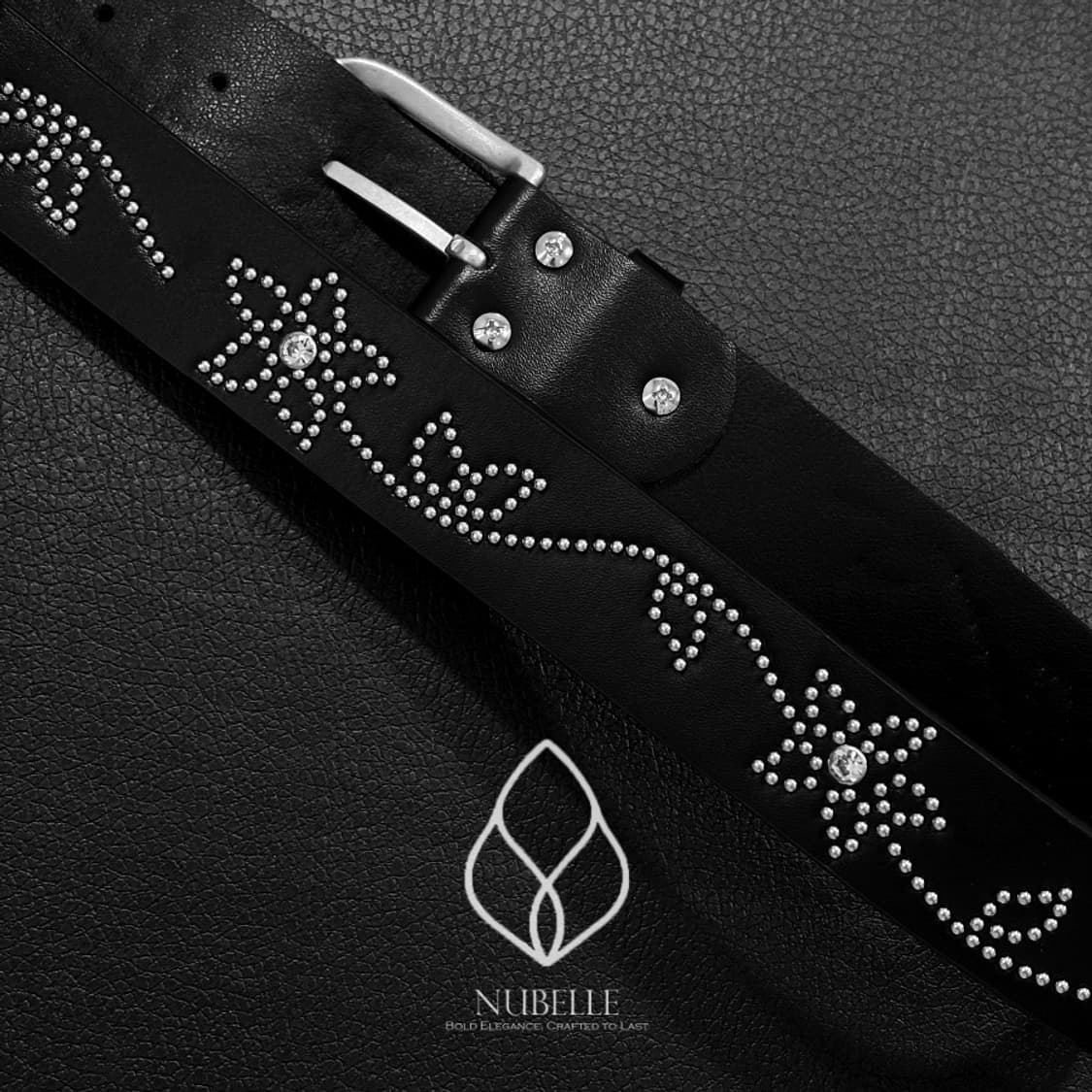 🌗 Flower stud belt / 플라워 스터드 웨스턴 벨트 상품이미지7