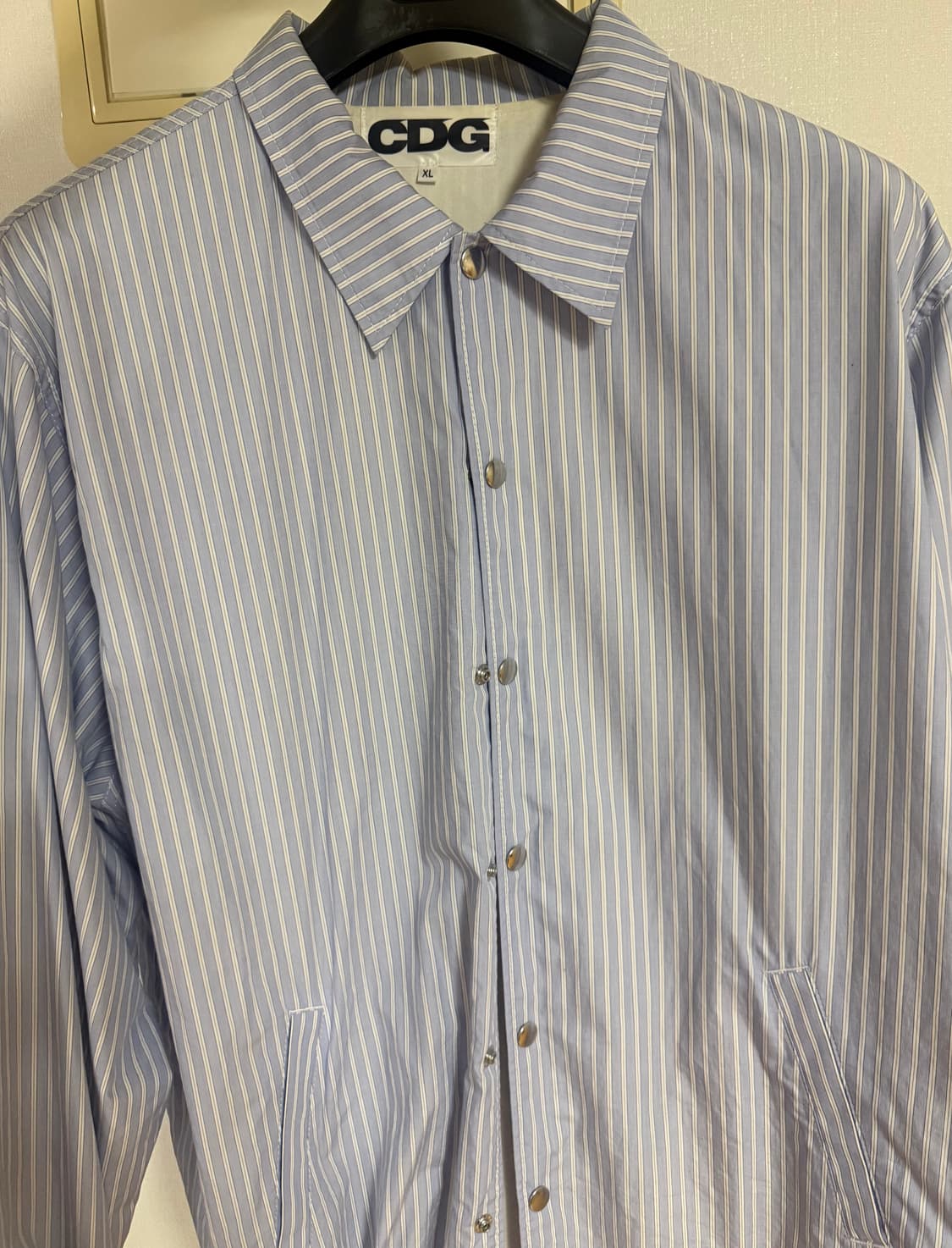 꼼데가르송 스트라이프 코치자켓 상품이미지2