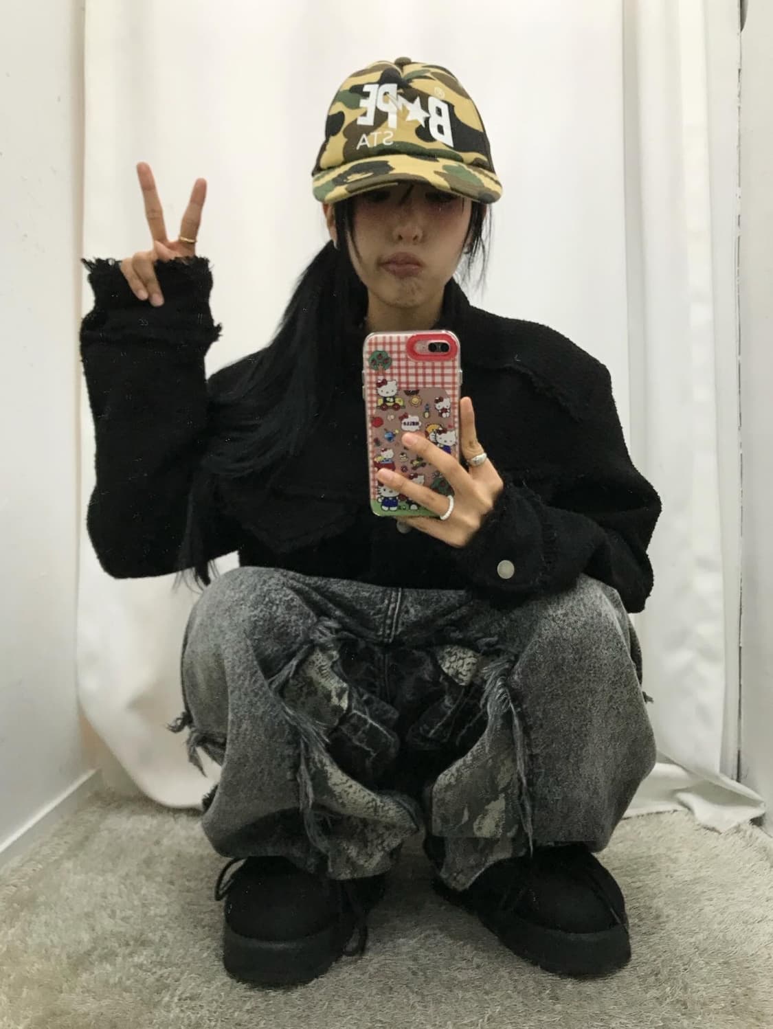 Bape Sta Camouflage Mesh Cap 상품이미지2