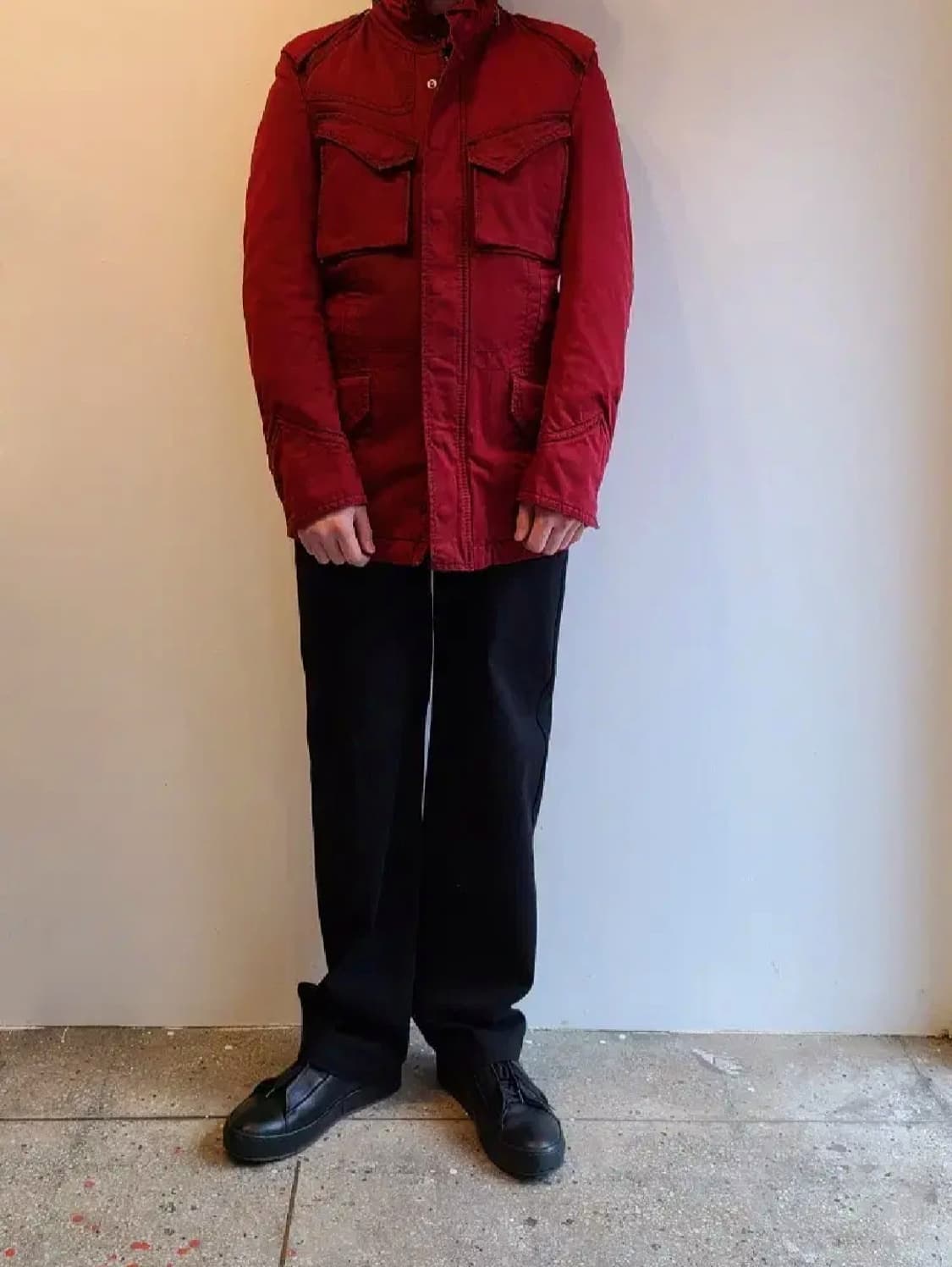 troiso japan 레드 가먼트다잉 필드 재킷 상품이미지2