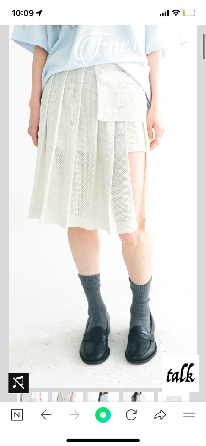 페어리샵 mesh pocket pleats skirt pants  상품이미지2