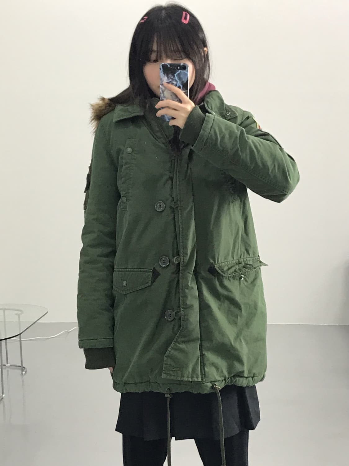 Levi's military bomber midi jacket 상품이미지1