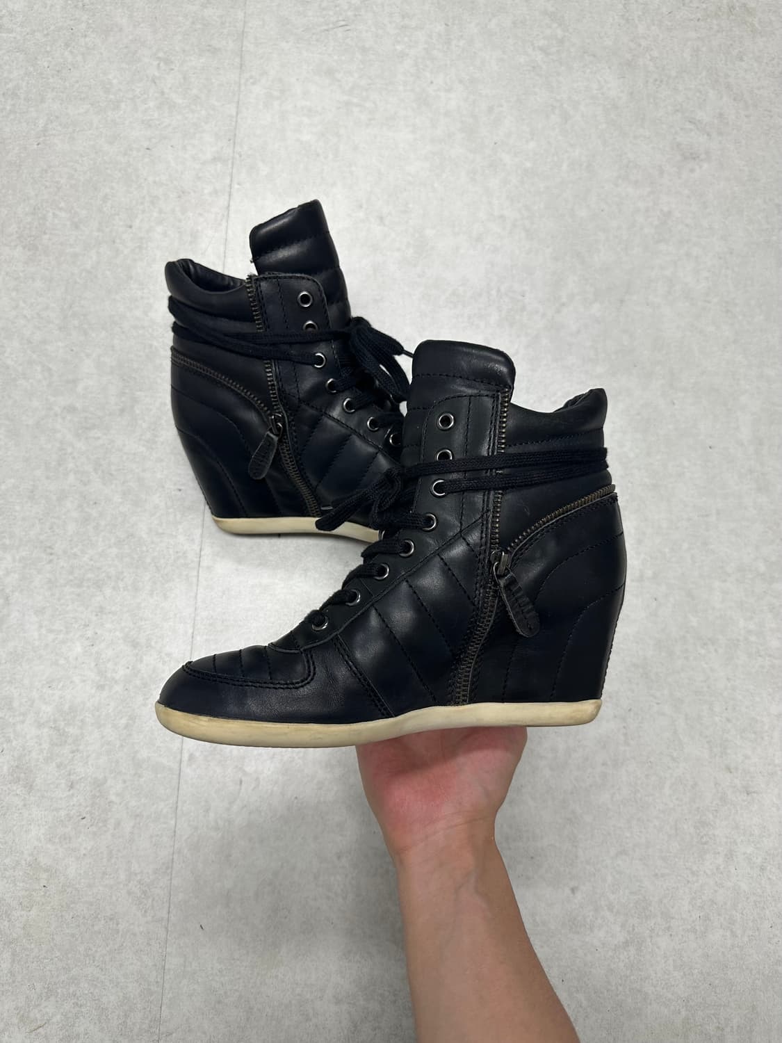 Ash 아쉬 레더 웨지힐 상품이미지8