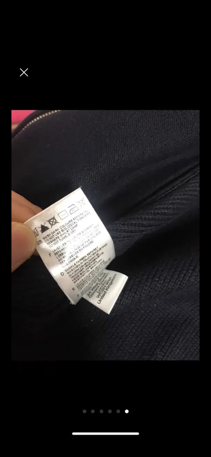 프레드페리 FRED PERRY 니트 집업 바시티자켓 S 상품이미지5