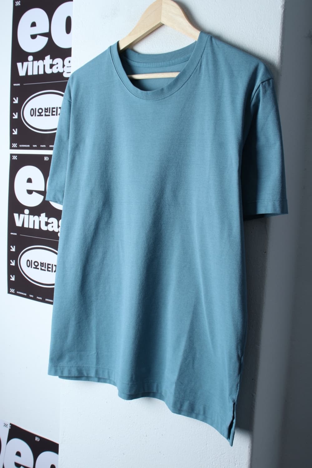 (L-XL) 안다르 반팔 티셔츠 기능성 무지 연블루-H32274 상품이미지1