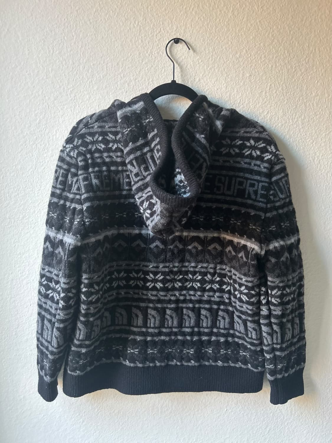 22FW 슈프림 x 노스페이스 메리노 울 집업 자켓 상품이미지5