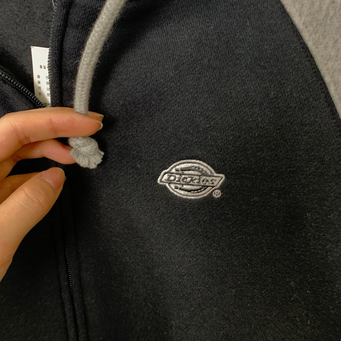 디키즈 y2k 와투케 자수로고 나그랑 배색 후드집업 상품이미지4