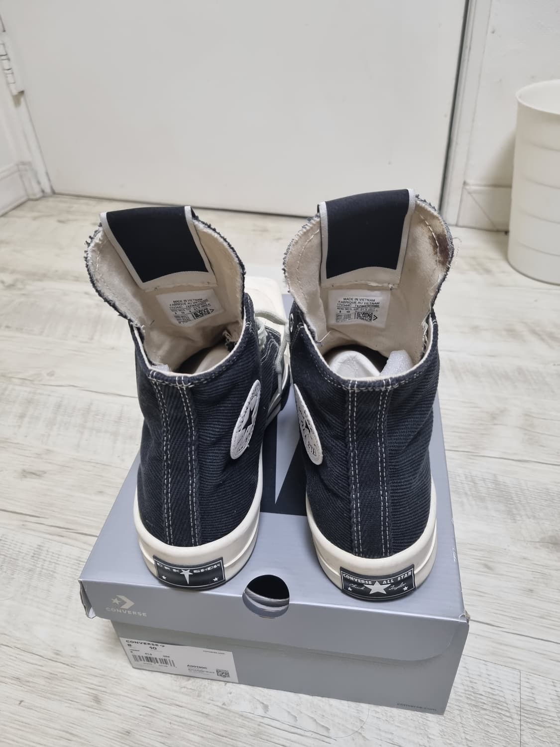 컨버스 X 다크쉐도우 터보다크 척70 하이 블랙 265 상품이미지6