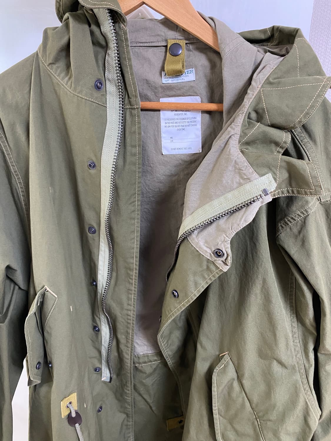 비헤비어 m48 mil 파카 피쉬테일 야상 3사이즈 상품이미지8