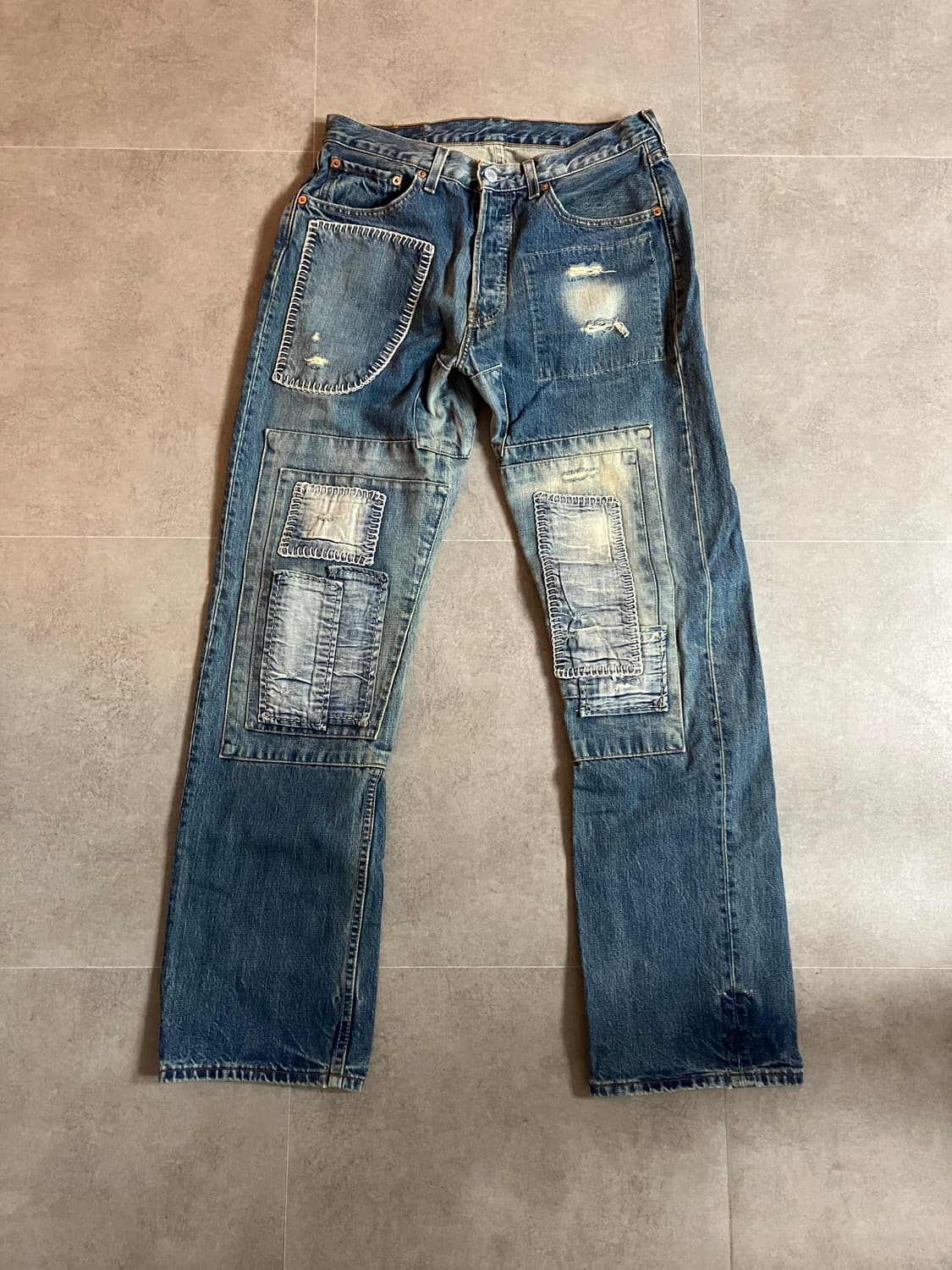 빈티지 리바이스 리메이크 데님팬츠 언더커버맛 상품이미지1