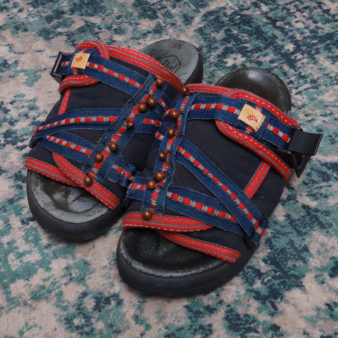 visvim 비즈빔 크리스토 인디고 스트라이프 샌들 정품 상품이미지1