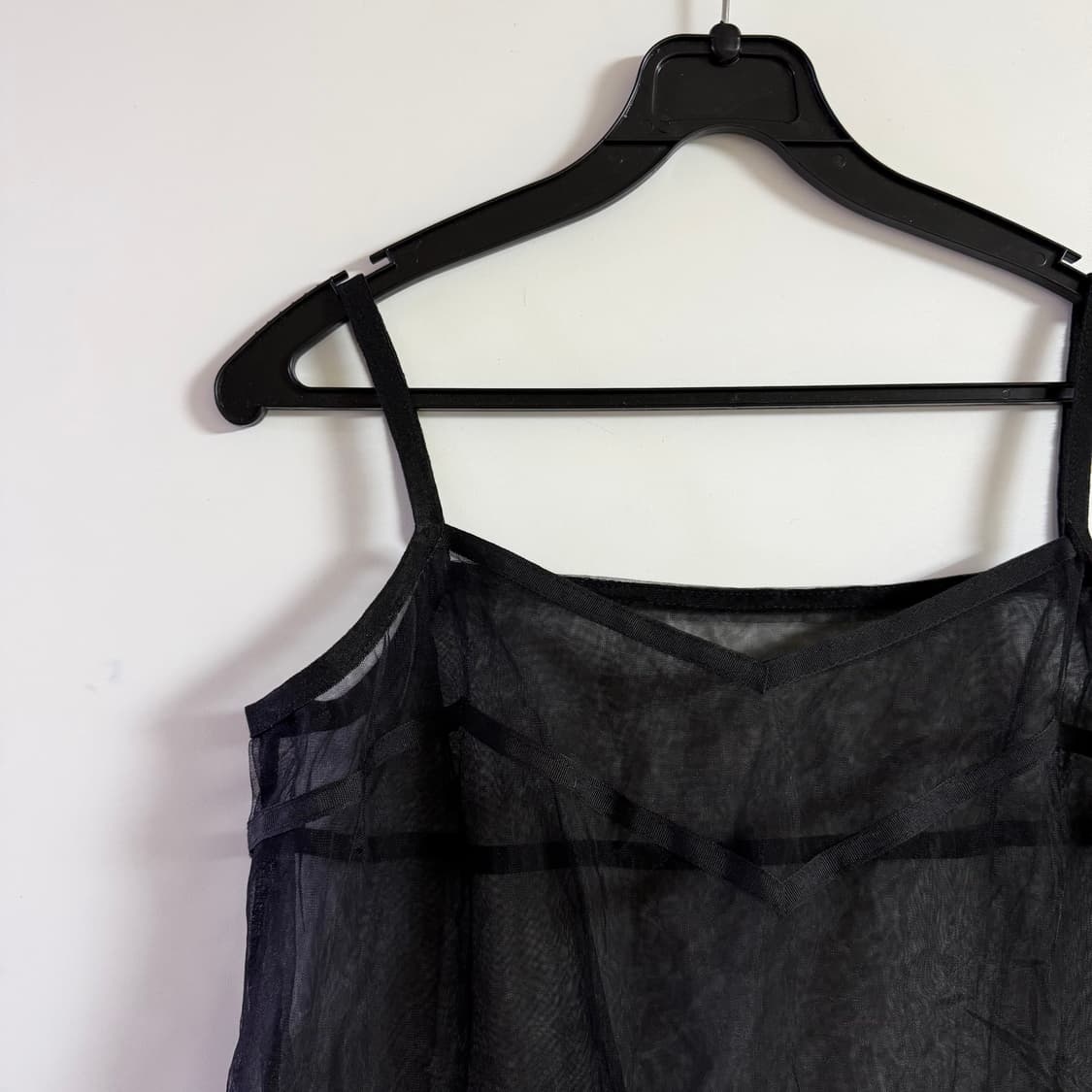 새상품 여자 뷔스티에 쉬폰 나시 원피스 (블랙) 상품이미지2