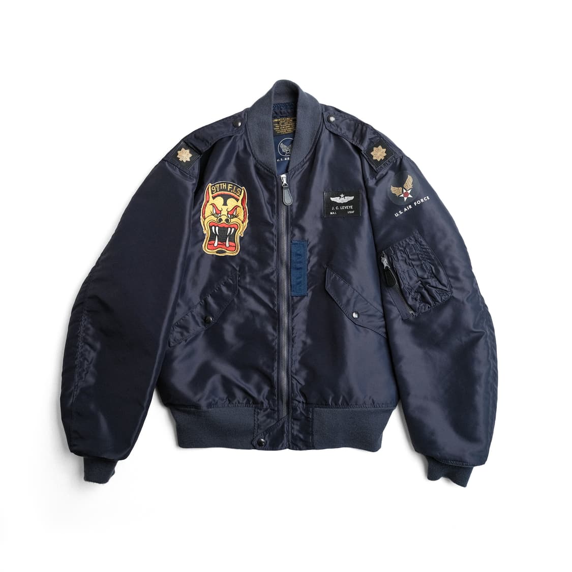 버즈릭슨 L-2A 패치 플라이트 자켓 42사이즈 에어포스 블루 상품이미지3