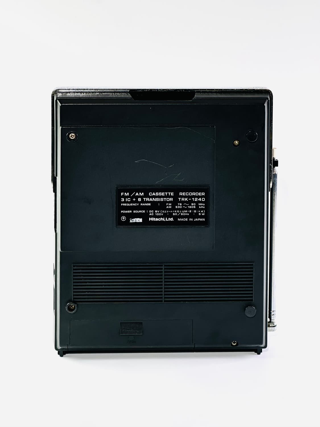 히타치 빈티지 TRK-1240 포터블 라디오 카세트 플레이어 상품이미지6