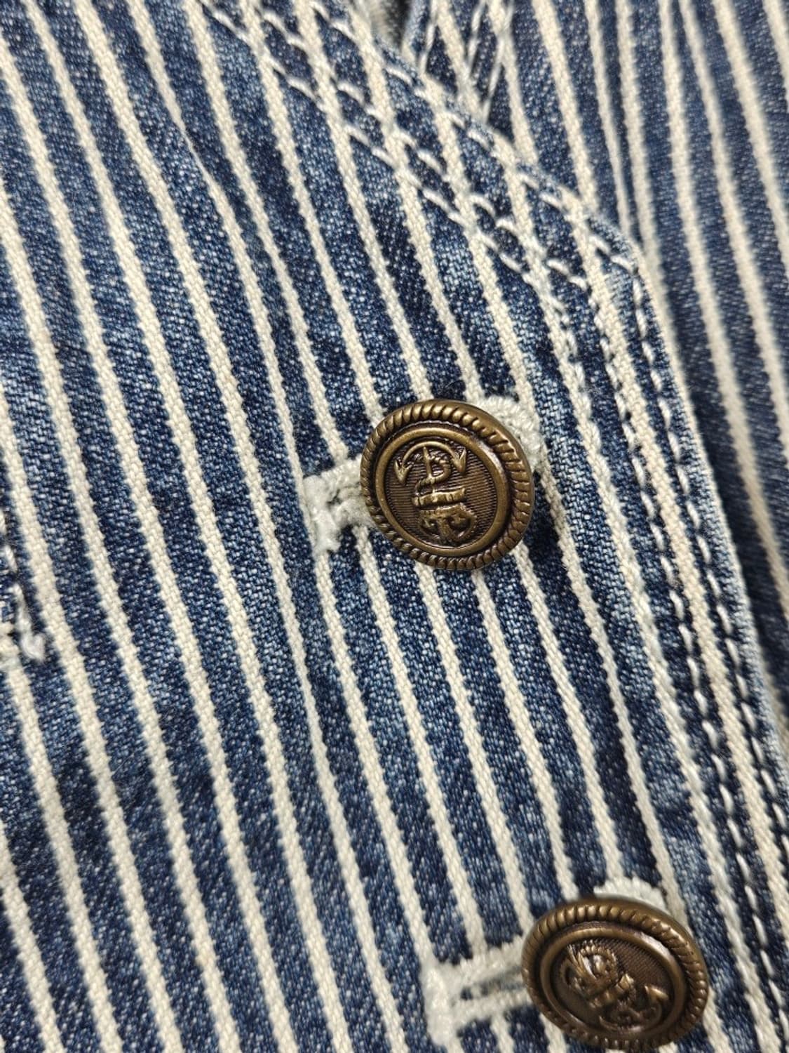 LRL 랄프 로렌 스트라이프 피스 업 코튼 베스트 ( M )/ 11097 상품이미지5