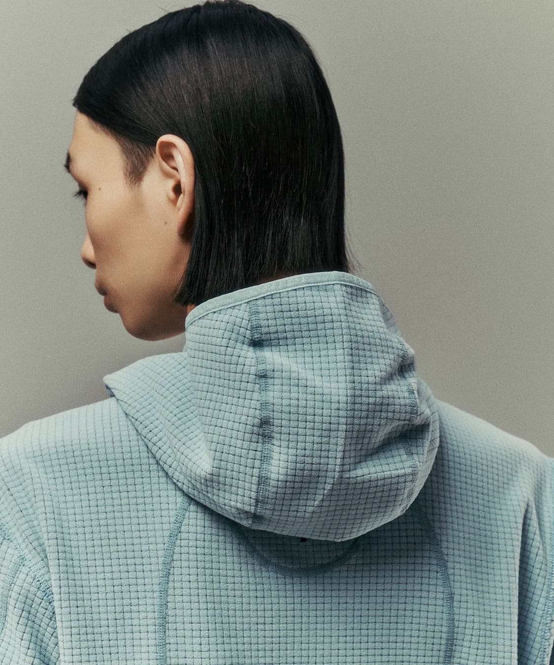 웰터 익스페리먼트 스퀘어 플리스 후드 풀오버 블루 XL 상품이미지6