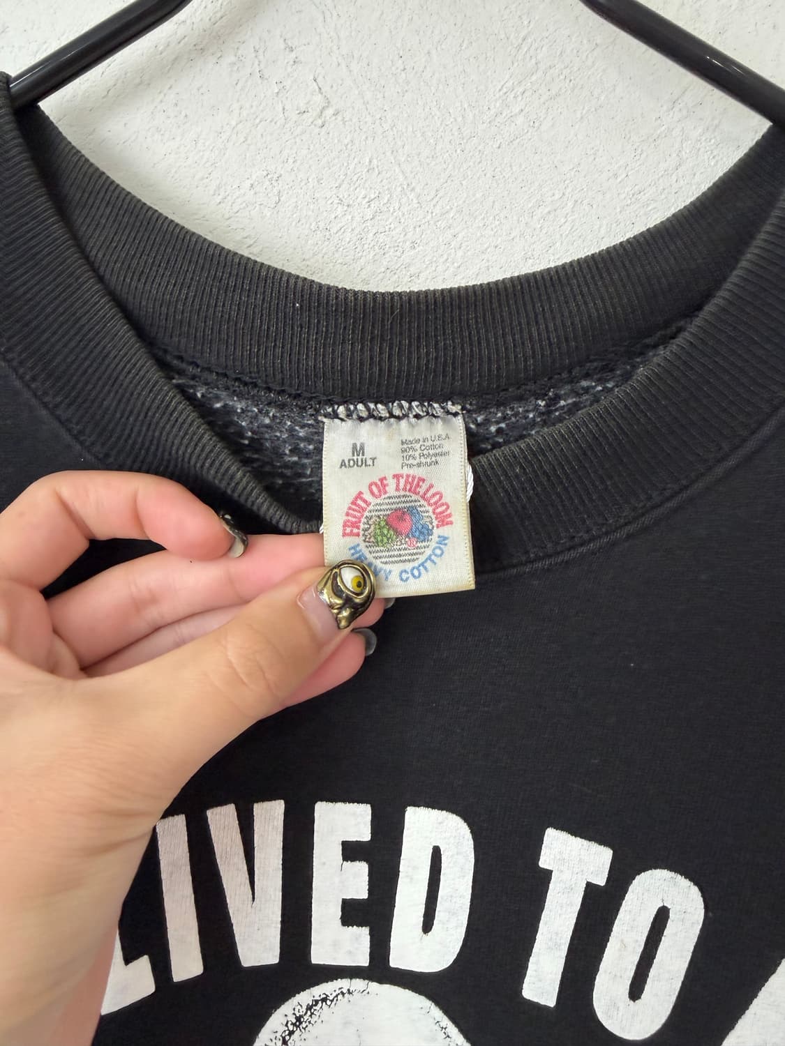 90s FRUIT OF THE LOOM 컷오프 스웻셔츠 상품이미지4