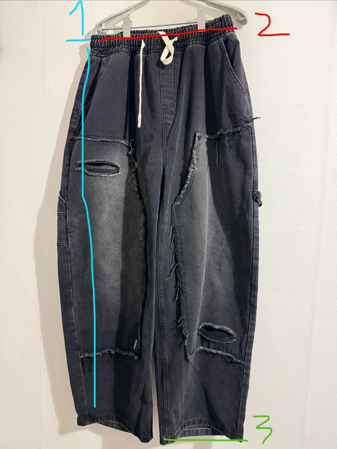빈티지 데님팬츠 급처 (2회착용) 상품이미지1