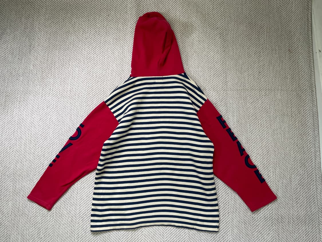 모스키노 주니어 앰퍼샌드 패치 스트라이프 후드 스웻셔츠 상품이미지8