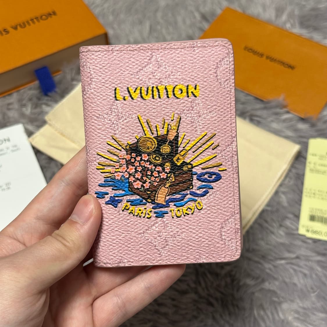 [풀구성] 루이비통 이클립스 파리 도쿄 오거나이저 카드지갑 핑크 상품이미지2